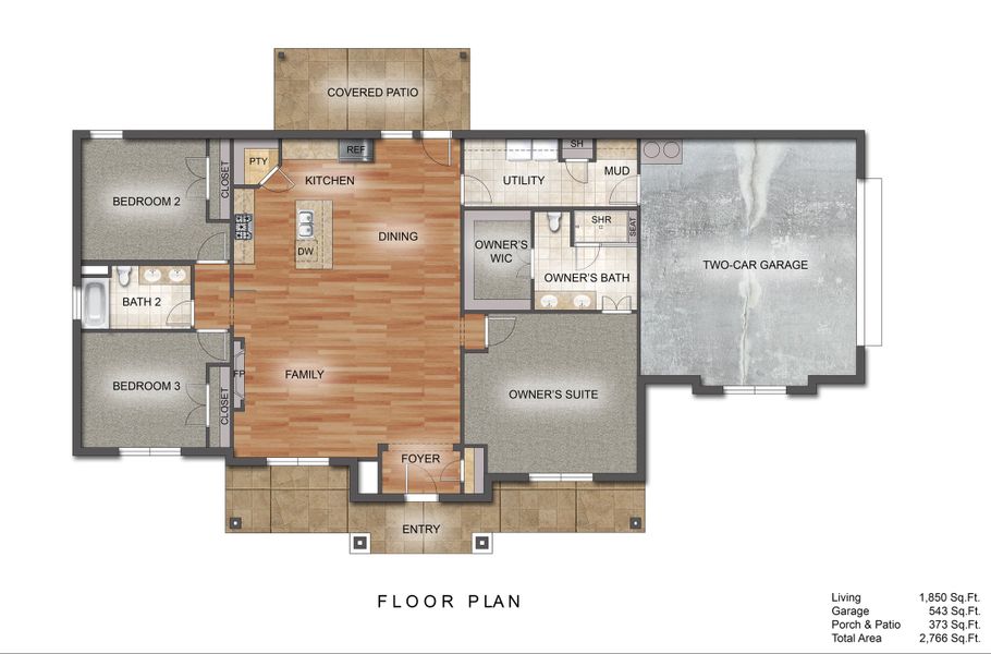 2D floor plan layout of this home in Zion Valley, Poolville, TX (Image 2). 2D floor plan layout of this home in Zion Valley, Poolville, TX (Image 2).