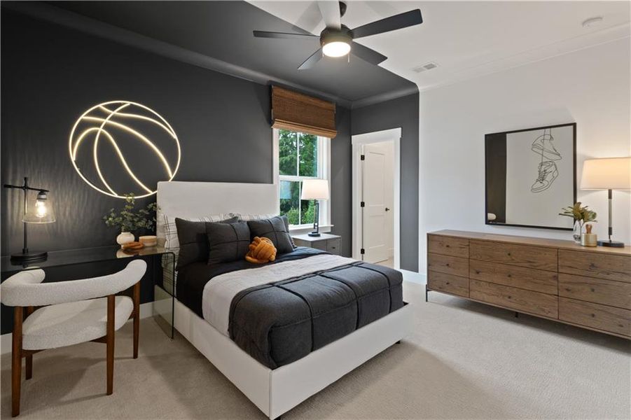 Furnished interior view inside a new home in Silverwood, Cumming (Image 5).