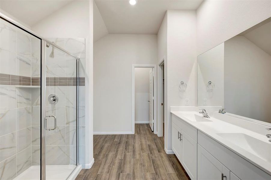 Furnished interior view inside a new home in The Preserve, Justin (Image 17).