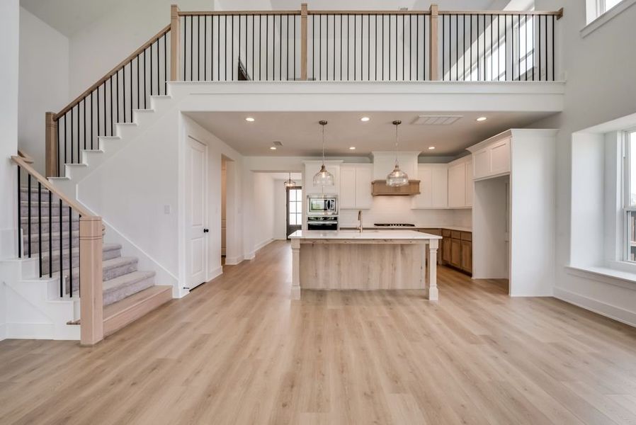 Representative furnished interior of a home built from the Heath - 4452 TP by Shaddock Homes in Tavolo Park, Fort Worth (Image 5).