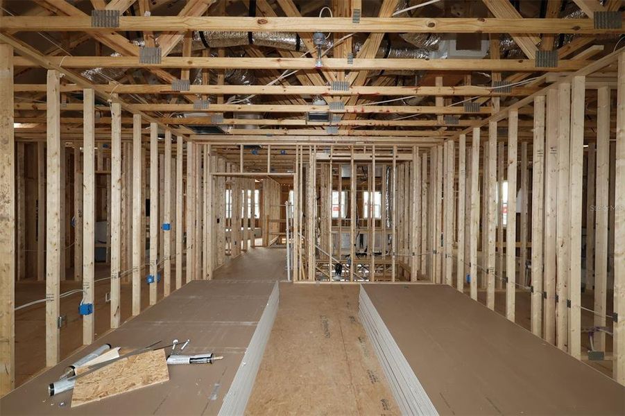 In-progress construction of a new home in Center Lake on the Park, St. Cloud, FL (Image 12).