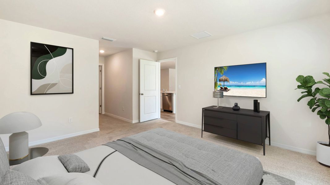 Furnished interior view inside a new home in Star Farms at Lakewood Ranch, Bradenton (Image 12).
