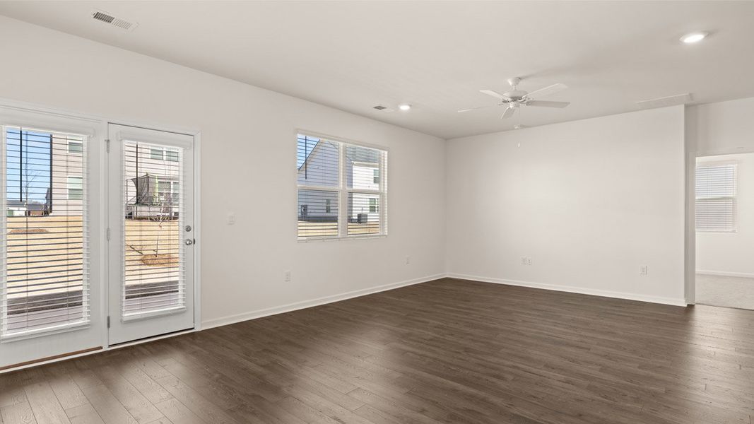 Representative unfurnished interior of a home built from the Belfort by D.R. Horton in Locust Grove Station - Cedar Ridge, Locust Grove (Image 14).