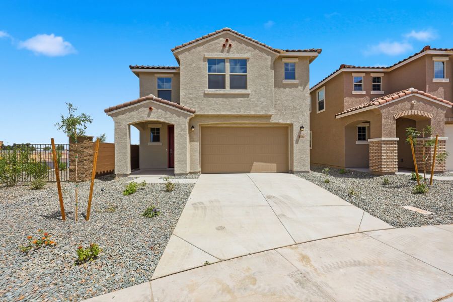Representative exterior photo of a completed home built from the Fawn by Mattamy Homes in Baker Farms, Phoenix, AZ (Image 19).