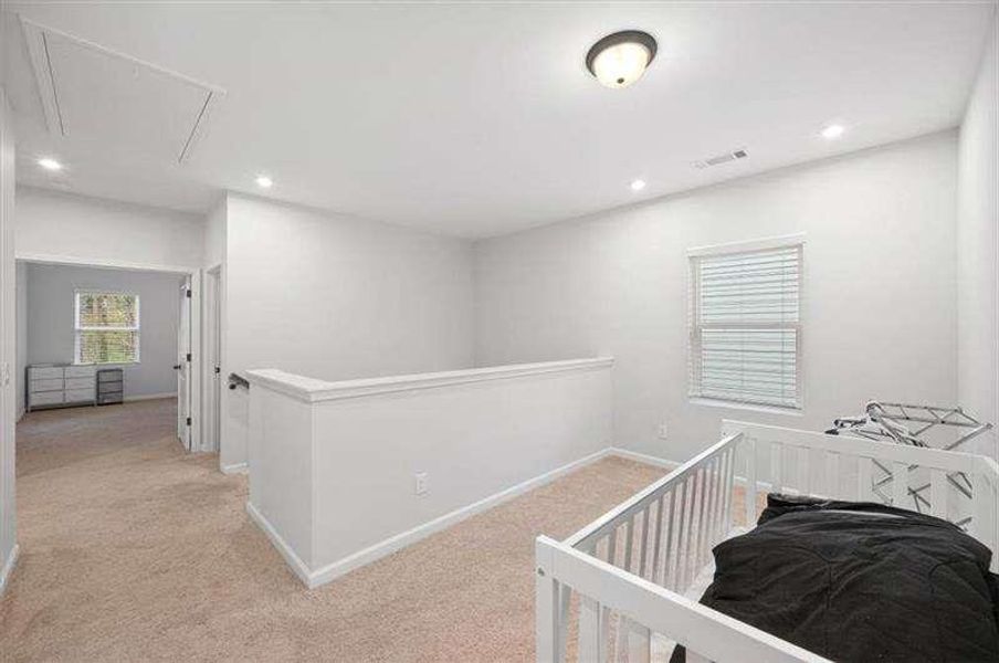 Spacious, unfurnished interior of a new home in Enclave at Edgewater, Holly Springs (Image 23). Spacious, unfurnished interior of a new home in Enclave at Edgewater, Holly Springs (Image 23).