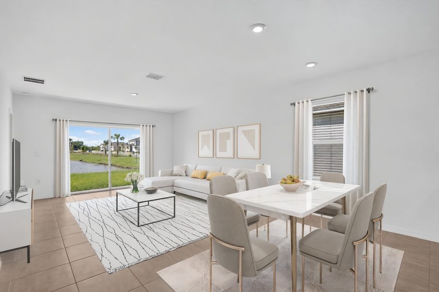 Representative furnished interior of a home built from the Spruce by Taylor Morrison in Coasterra Community Group Page, Palmetto (Image 4).