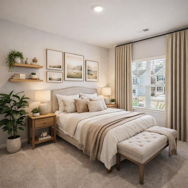 Furnished interior view inside a new home in The Hills at Cedar Creek, Winder (Image 7).
