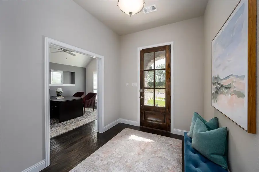 Furnished interior view inside a new home in Creekview Meadows, Pilot Point (Image 12).