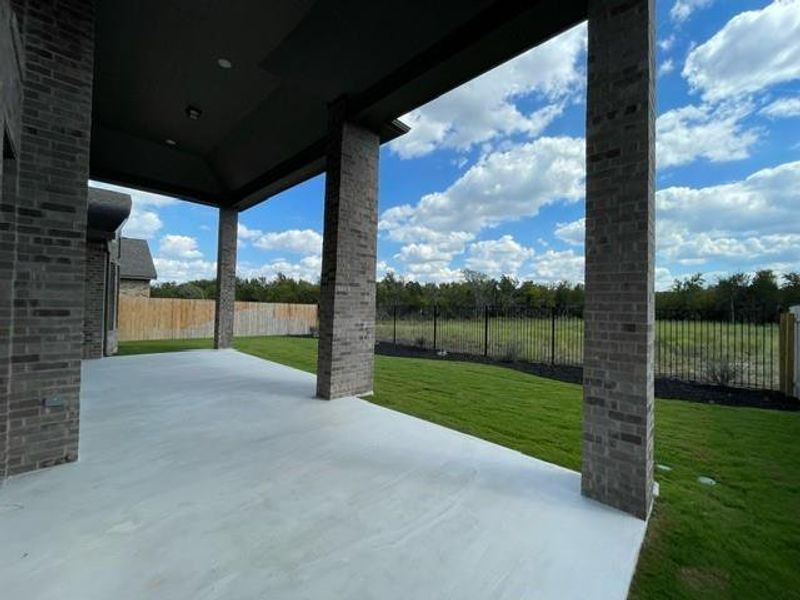 Large Covered Rear Patio