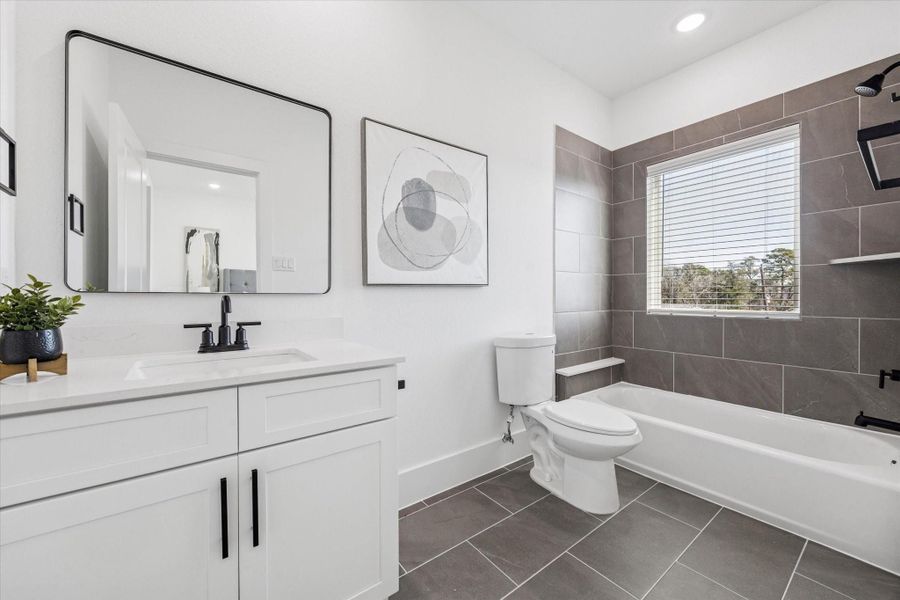 Furnished interior view inside a new home in Paul Quinn Heights, Houston (Image 16).