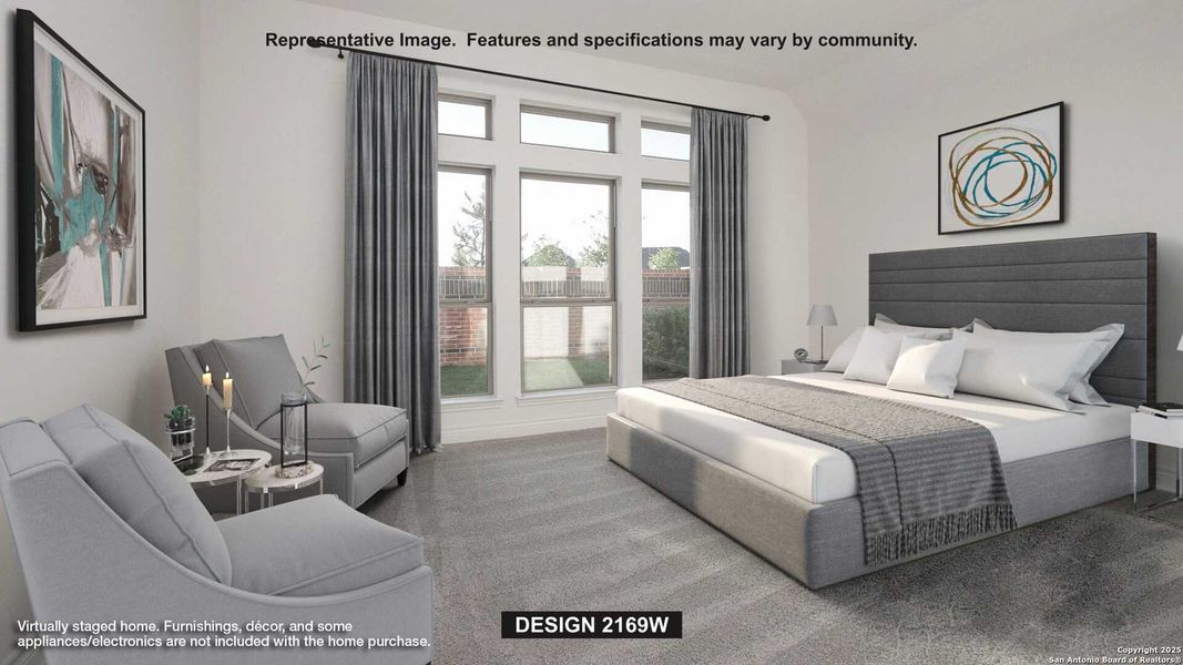 Furnished interior view inside a new home in Arcadia Ridge 45', San Antonio (Image 6).