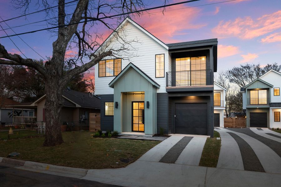 Front exterior of a new home in , Austin, TX, highlighting curb appeal (Image 24).