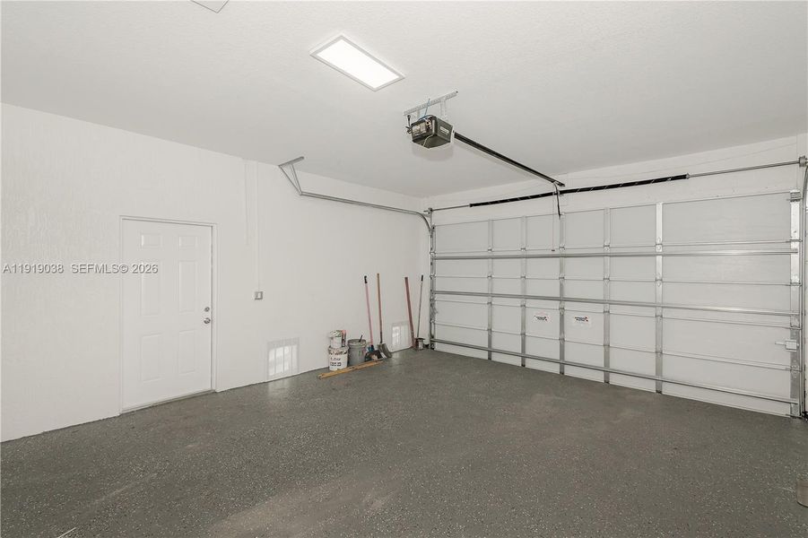 Two Car Garage With EV Plug