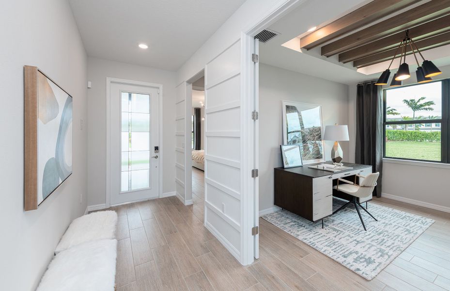 Entry and flex room Entry and flex room