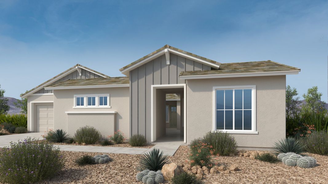 Front exterior of a home in the Verdin Summit Collection community, located in Phoenix, AZ (Image 11).