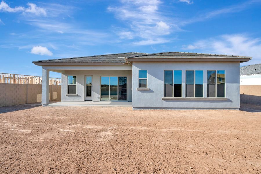 Exterior details and patio area of a home in Alston at Soleo, San Tan Valley (Image 3).