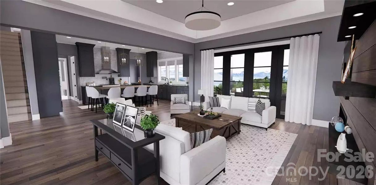 Furnished interior view inside a new home in , Denver (Image 10).