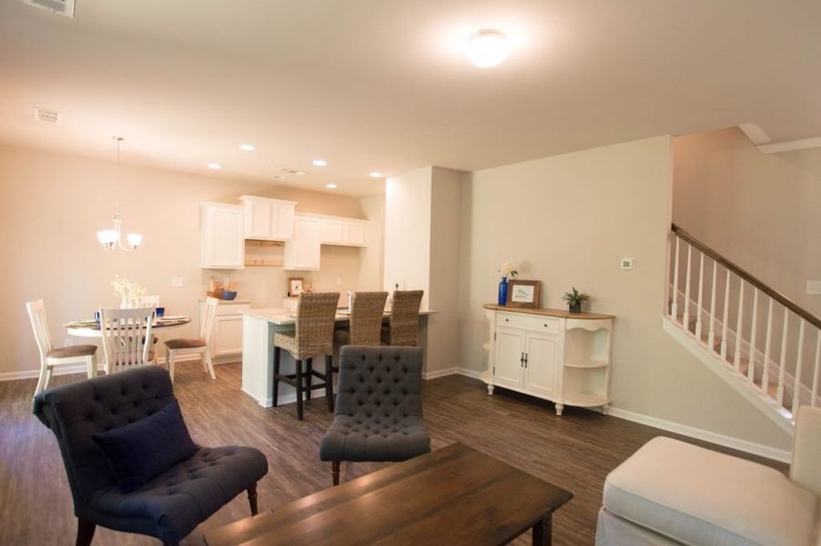 Representative furnished interior of a home built from the Poplar by Piedmont Residential in The Reserve at Willow Oaks, Canton (Image 7).