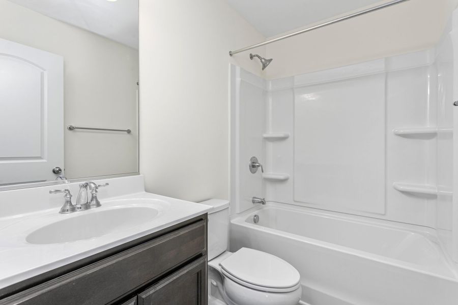 Representative furnished interior of a home built from the Vermont by Keystone Homes NC in The Wilcox, Greensboro (Image 6).