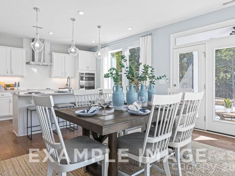 Furnished interior view inside a new home in Enclave at Belmont, Belmont (Image 11).