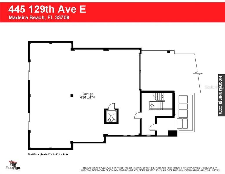 2D floor plan layout of this home in , Madeira Beach, FL (Image 32). 2D floor plan layout of this home in , Madeira Beach, FL (Image 32).