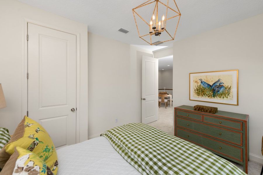 Representative furnished interior of a home built from the Sawyer by Riverside Homes in Mariposa at EverRange, Jacksonville (Image 63).