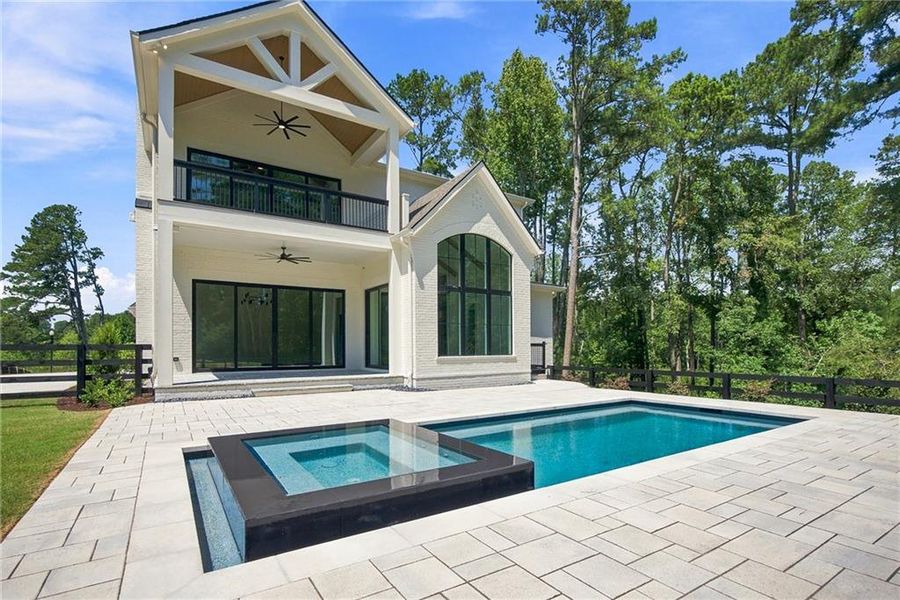 Exterior details and patio area of a home in , Milton (Image 40).