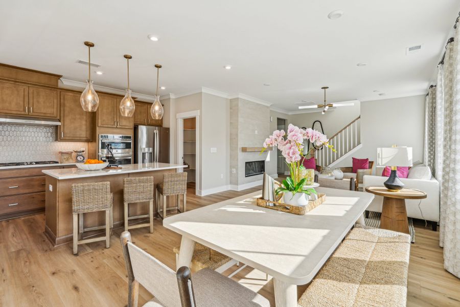 Representative furnished interior of a home built from the Wilson by Tri Pointe Homes in Holding Village, Wake Forest (Image 3).
