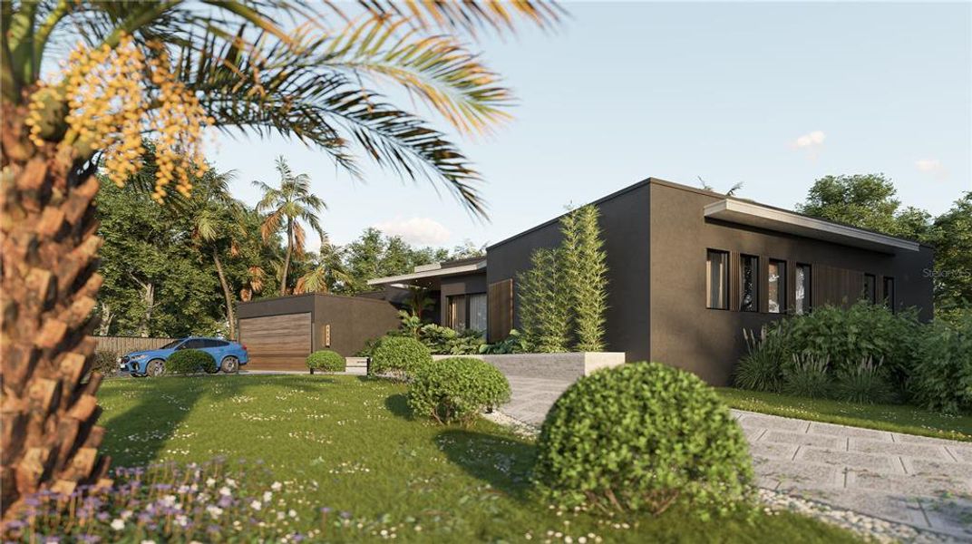 Front exterior of a new home in , Punta Gorda, FL, highlighting curb appeal (Image 20).