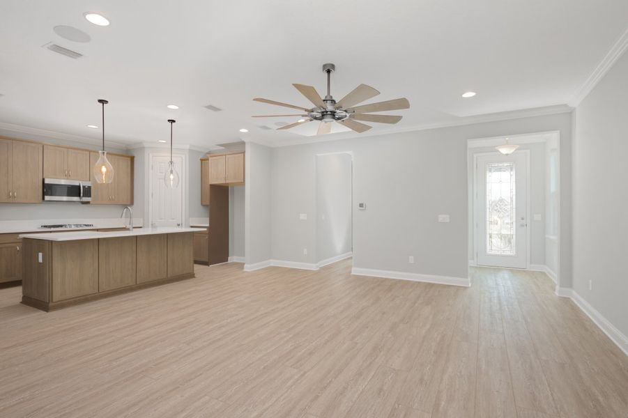 Representative unfurnished interior of a home built from the Boca by Riverside Homes in Mariposa at EverRange, Jacksonville (Image 26).