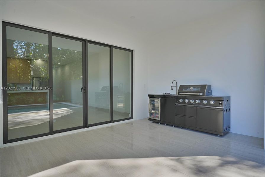 Exterior details and patio area of a home in , Miami (Image 3).