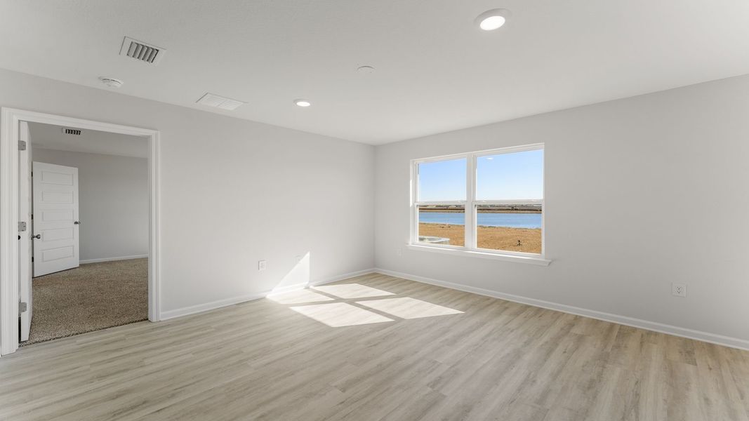 Representative unfurnished interior of a home built from the The Freeport by D.R. Horton in Hodges Bayou Plantation, Panama City (Image 24). Representative unfurnished interior of a home built from the The Freeport by D.R. Horton in Hodges Bayou Plantation, Panama City (Image 24).
