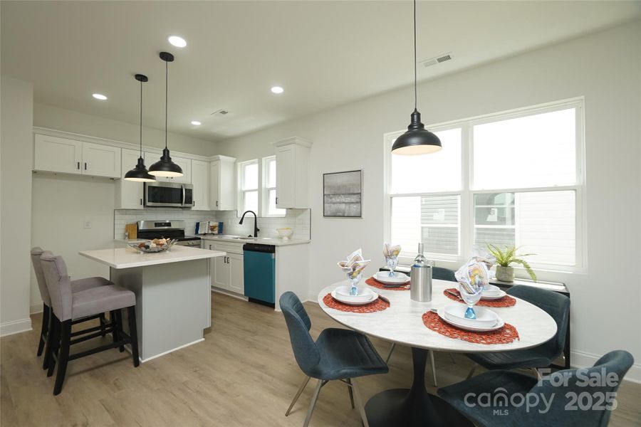 Furnished interior view inside a new home in , Charlotte (Image 13).