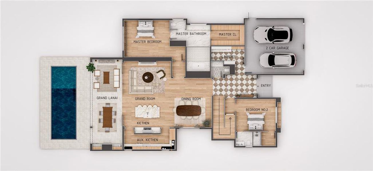 2D floor plan layout of this home in , Winter Park, FL (Image 3).