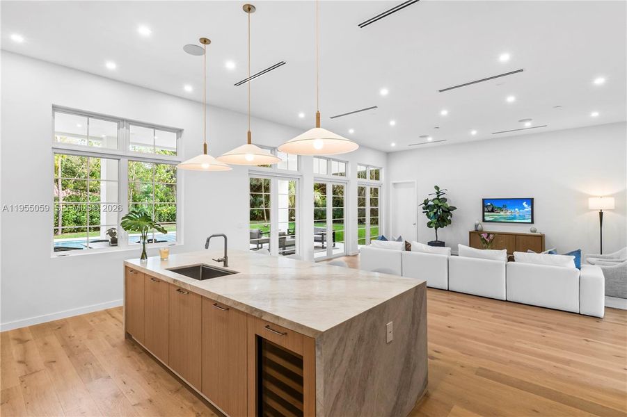 Furnished interior view inside a new home in , Miami (Image 33).