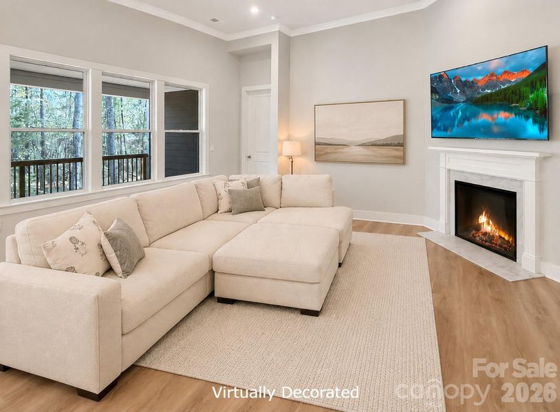 Furnished interior view inside a new home in Brownstone Ridge, Mooresville (Image 11).
