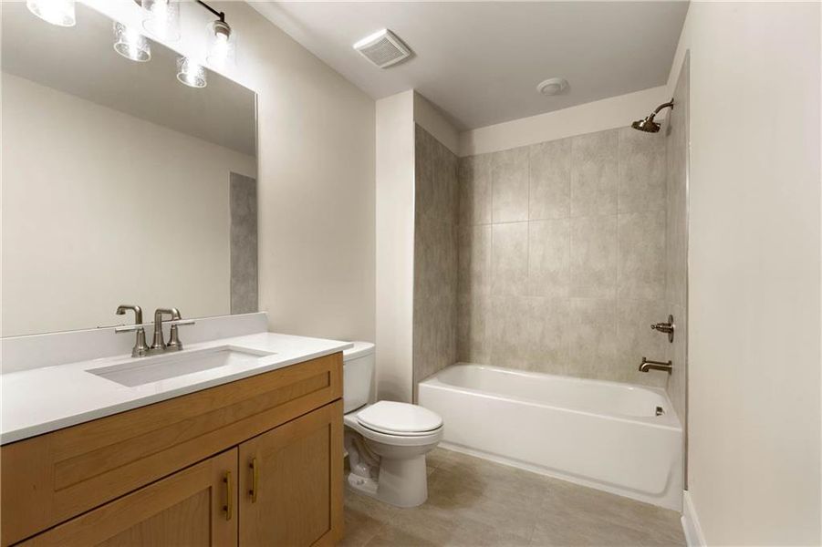 Furnished interior view inside a new home in Steeplechase, Hoschton (Image 13).