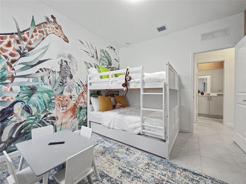 Furnished interior view inside a new home in , Miami (Image 15).