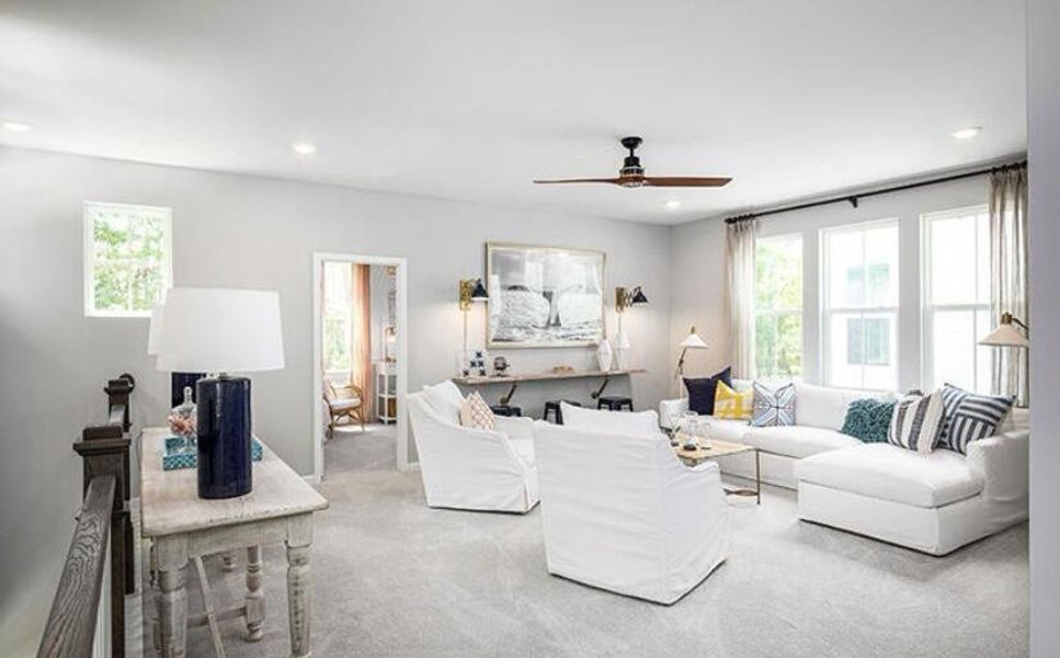 Furnished interior view inside a new home in Sweetgrass at Summers Corner, Summerville (Image 12).