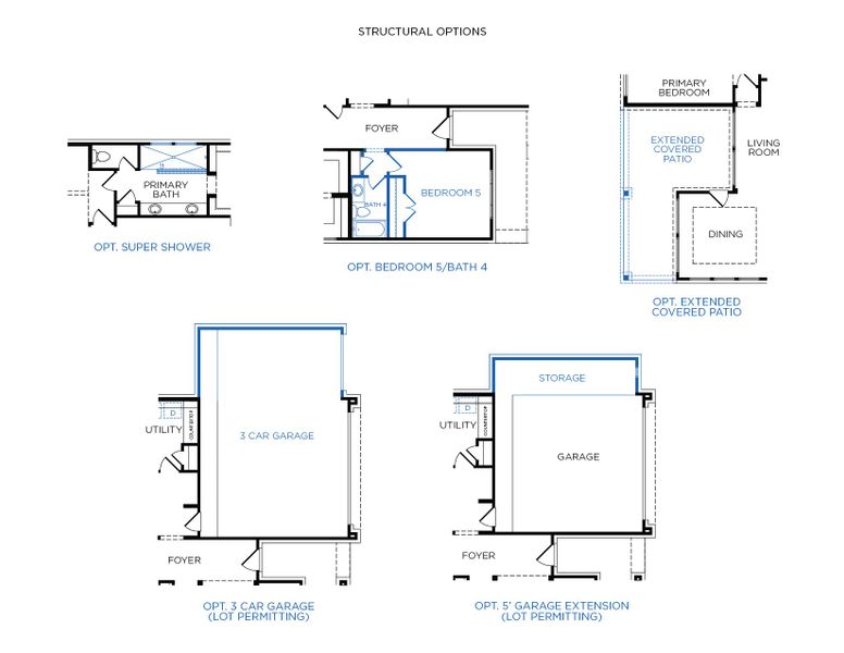 2D floor plan layout for the Tuscany by Tricoast Homes in Canterra Creek 60', Iowa Colony, TX (Image 6). 2D floor plan layout for the Tuscany by Tricoast Homes in Canterra Creek 60', Iowa Colony, TX (Image 6).