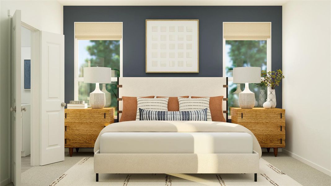 Furnished interior view inside a new home in Meadowlark Preserve, Pflugerville (Image 20).