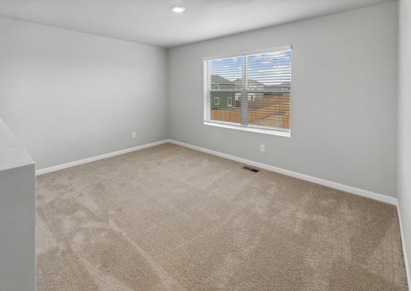 The upstairs loft is a perfect game room.
