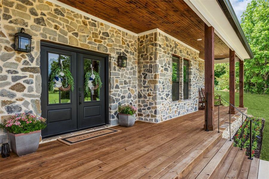 Exterior details and patio area of a home in , Ben Wheeler (Image 4).
