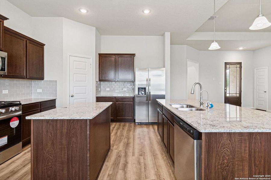 Furnished interior view inside a new home in Lonesome Dove, San Antonio (Image 5). Furnished interior view inside a new home in Lonesome Dove, San Antonio (Image 5).