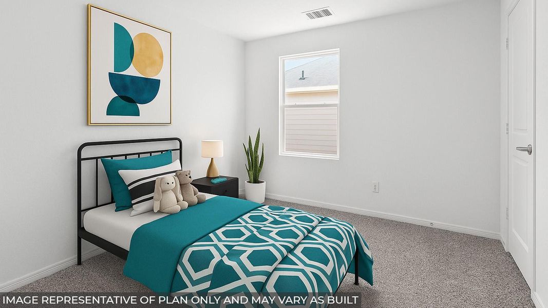 Furnished interior view inside a new home in William Trails, Willis (Image 5).