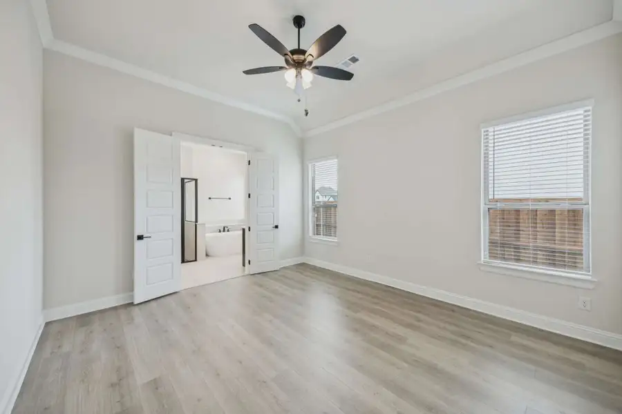 Representative unfurnished interior of a home built from the Bonham by Chesmar Homes in Talia, Mesquite (Image 9). Representative unfurnished interior of a home built from the Bonham by Chesmar Homes in Talia, Mesquite (Image 9).