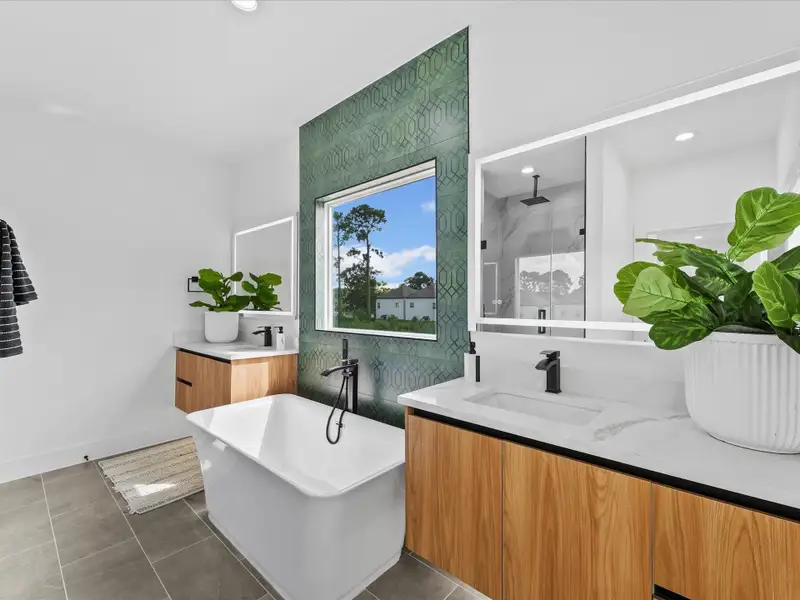 Furnished interior view inside a new home in , Houston (Image 9).