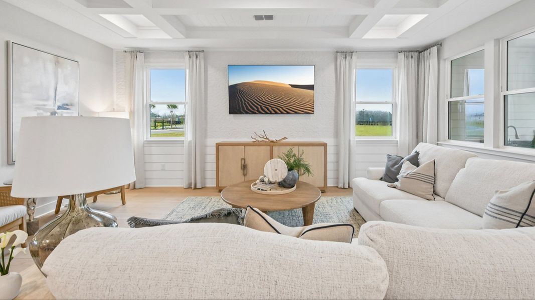 Living Area in the Marigold Floor Plan at Haven at Diamond Springs