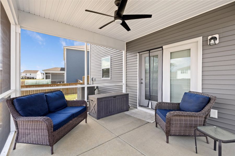 Exterior details and patio area of a home in Bradford Pointe, Summerville (Image 4). Exterior details and patio area of a home in Bradford Pointe, Summerville (Image 4).