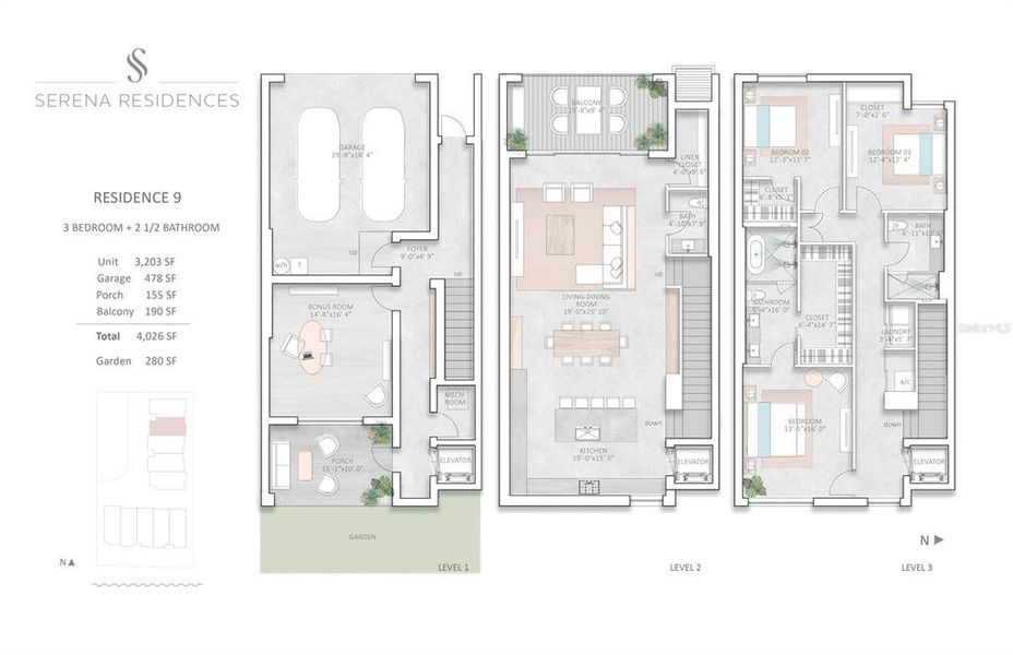 2D floor plan layout of this home in , Clearwater, FL (Image 4).